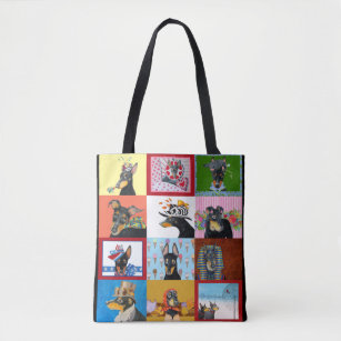 Manchester Terrier All-Over-Print Canvas tas