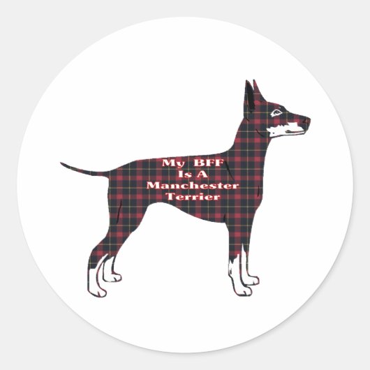 Manchester Terrier BFF Sticker (Voorkant)
