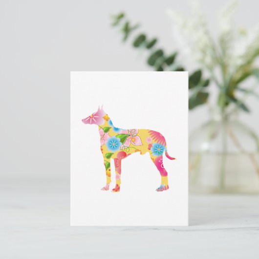 Manchester Terrier Briefkaart (Staand voorkant)