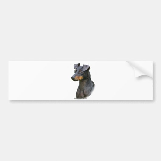 Manchester Terrier Bumpersticker (Voorkant)