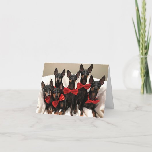 Manchester Terrier Card Bedankkaart (Voorkant)