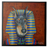 Manchester Terrier Ceramic Tile Tegeltje (Voorkant)