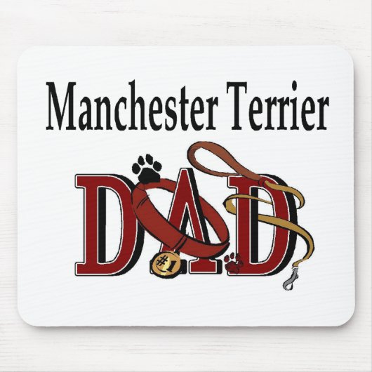 Manchester Terrier Dad Gifts Muismat (Voorkant)