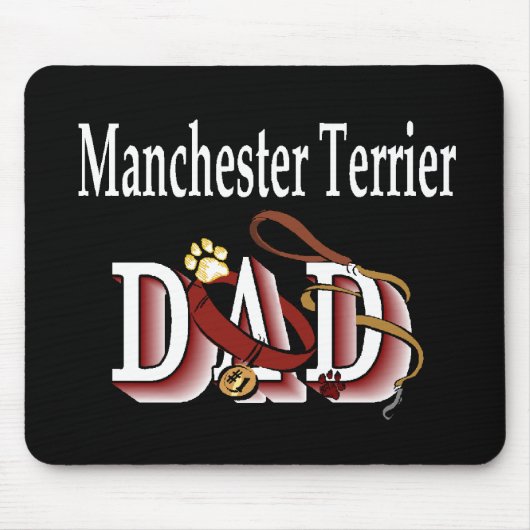 Manchester Terrier Dad Gifts Muismat (Voorkant)