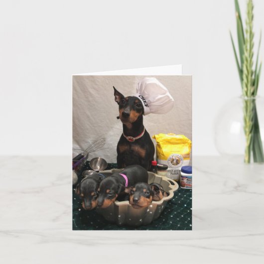 Manchester Terrier Holiday Card Kaart (Voorkant)