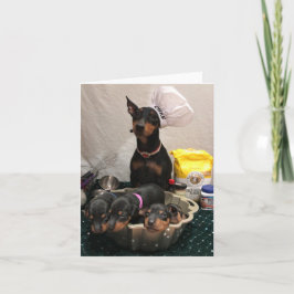 Manchester Terrier Holiday Card Kaart