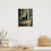 Manchester Terrier Hondenkunst Print Poster (Keuken)