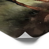 Manchester Terrier Hondenkunst Print Poster (Hoek)