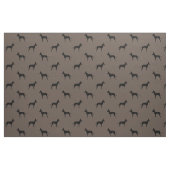 Manchester Terrier Hondenras Silhouettes Patterned Stof (Fat Quarter)