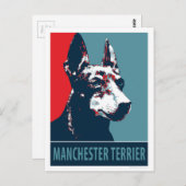 Manchester Terrier Hope Parody Political Poster Briefkaart (Voorkant / Achterkant)