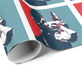 Manchester Terrier Hope Parody Political Poster Cadeaupapier (Rol Hoek)