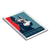 Manchester Terrier Hope Parody Political Poster Notitieboek (Rechterzijde)
