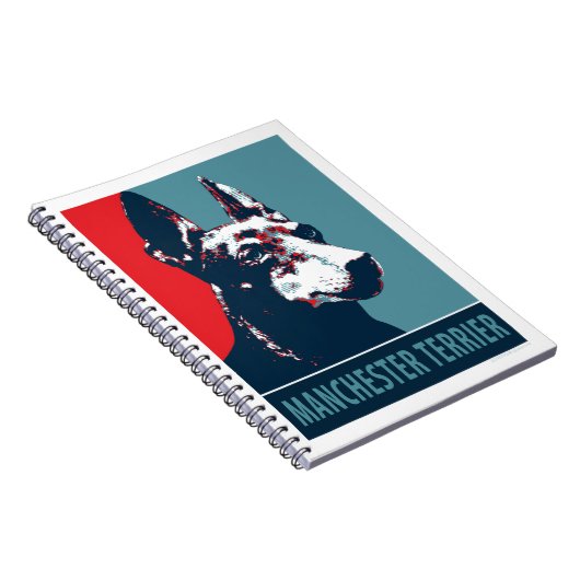 Manchester Terrier Hope Parody Political Poster Notitieboek (Rechterzijde)