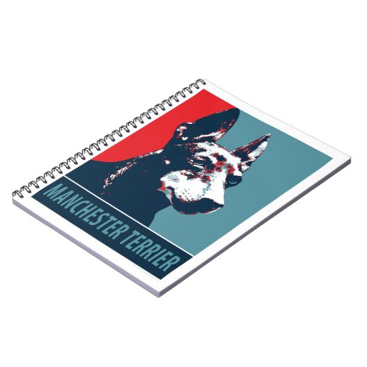 Manchester Terrier Hope Parody Political Poster Notitieboek (Linkerzijde)