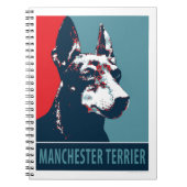 Manchester Terrier Hope Parody Political Poster Notitieboek (Voorkant)