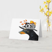 Manchester Terrier-kaarten Kaart (Gele Bloem)