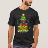 Manchester Terrier-kerstboom Lights Xmas Dogm T-shirt (Voorkant)