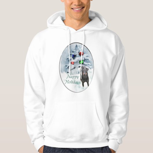 Manchester Terrier-kerstcadeaus Hoodie (Voorkant)