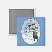 Manchester Terrier-kerstcadeaus Magneet (Voorkant / Achterkant)