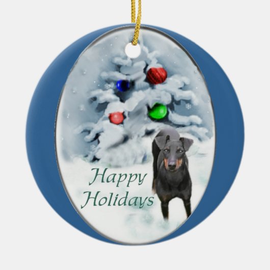 Manchester Terrier Kerstcadeaus Ornament (Voorkant)