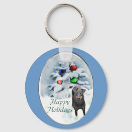 Manchester Terrier-kerstcadeaus Sleutelhanger