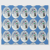 Manchester Terrier Kerstmis Cadeaupapier (Vlak)