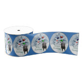 Manchester Terrier Kerstmis Grosgrain Lint (Spoel)