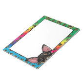 Manchester Terrier-kleurig hondpawpatroon Notitieblok (Schuin)