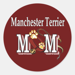 Manchester Terrier MOM Gifts Ronde Sticker