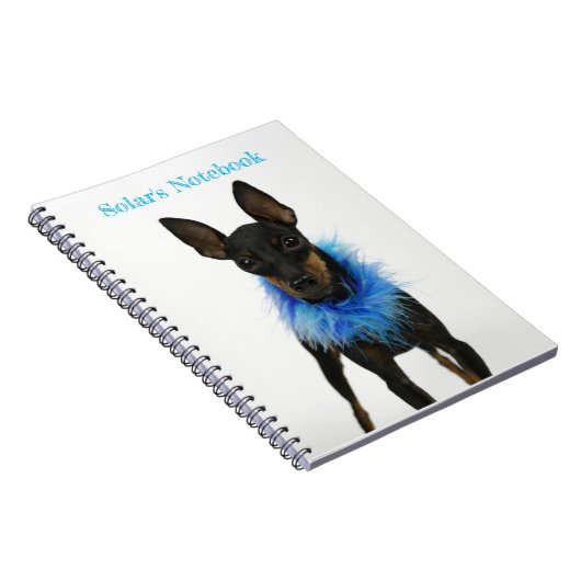 Manchester Terrier Notitieboek Blue (Rechterzijde)