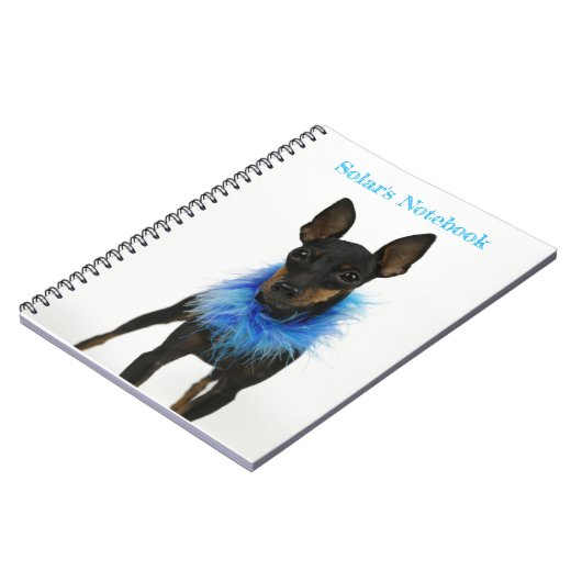 Manchester Terrier Notitieboek Blue (Linkerzijde)
