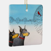 Manchester Terrier Ornament (Rechts)