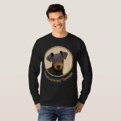 Manchester Terrier Painting - Original Dog Art T-shirt (Voorkant volledig)