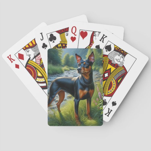 Manchester Terrier Pokerkaarten (Achterkant)