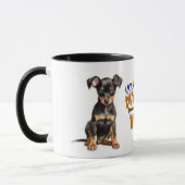 Manchester Terrier Puppy Je maakt mijn staart wag Mok (Links)