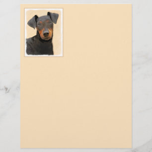 Manchester Terrier schilderij originele dierlijke 