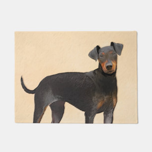 Manchester Terrier schilderij originele dierlijke Deurmat