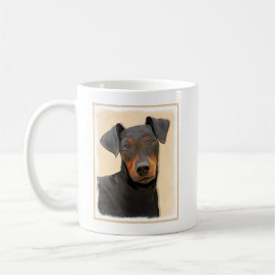 Manchester Terrier schilderij originele dierlijke  Koffiemok