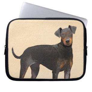 Manchester Terrier schilderij originele dierlijke  Laptop Sleeve