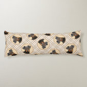 Manchester Terrier schilderij originele dierlijke  Lichaamskussen (Achterkant)