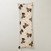 Manchester Terrier schilderij originele dierlijke  Lichaamskussen (Achterkant (Verticaal))