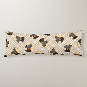 Manchester Terrier schilderij originele dierlijke Lichaamskussen