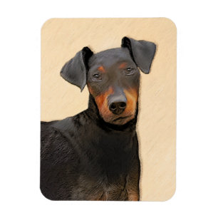 Manchester Terrier schilderij originele dierlijke Magneet