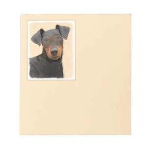 Manchester Terrier schilderij originele dierlijke Notitieblok