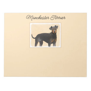 Manchester Terrier schilderij originele dierlijke  Notitieblok