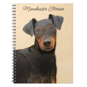 Manchester Terrier schilderij originele dierlijke  Notitieboek