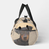 Manchester Terrier schilderij originele dierlijke  Plunjezak (Rechts)