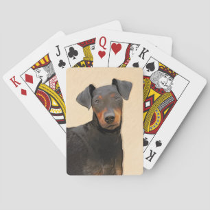 Manchester Terrier schilderij originele dierlijke  Pokerkaarten