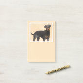 Manchester Terrier schilderij originele dierlijke  Post-it® Notes (Op bureau)