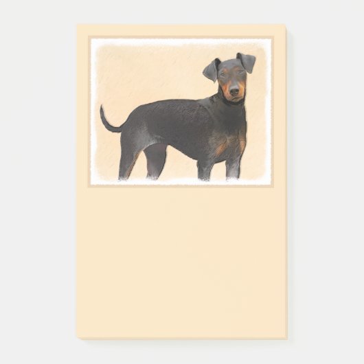 Manchester Terrier schilderij originele dierlijke  Post-it® Notes (Voorkant)